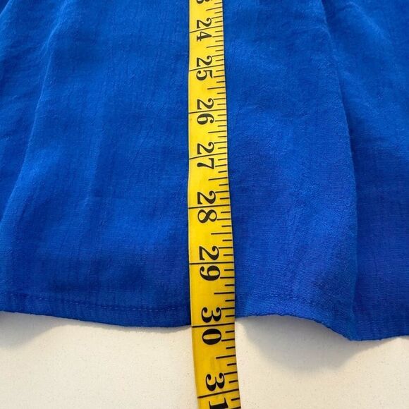 Fever Royal Blue Sleeveless Button Down Top w/Tank Sz XL, Casual, Summer, Travel - Picture 12 of 12